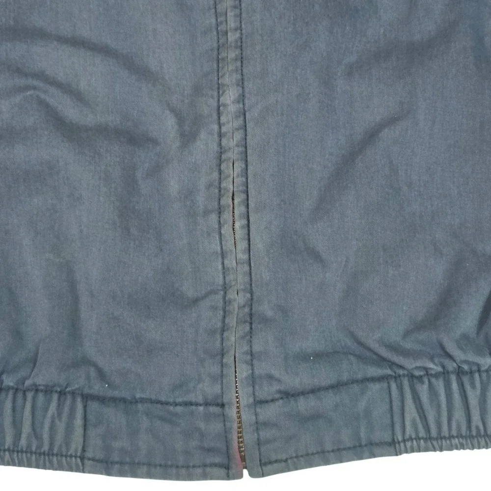 Vintage 90s Polo Ralph Lauren‎ Harrington Bomber Jacket Plaid Lined Blue Mens XL